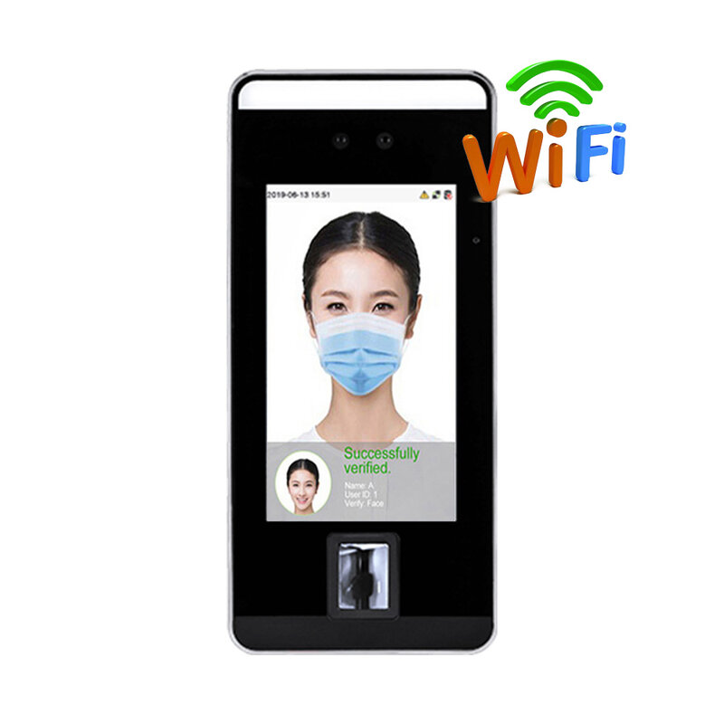 Динамический аппарат ZK WIFI Xface600 для распознавания лица и отпечатков пальцев