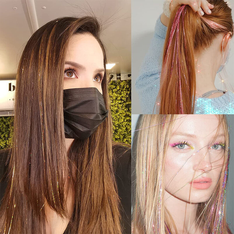 Синтетические волосы радужные натуральные удлинители волос I-tip цветные аксессуары для модных женщин 2023