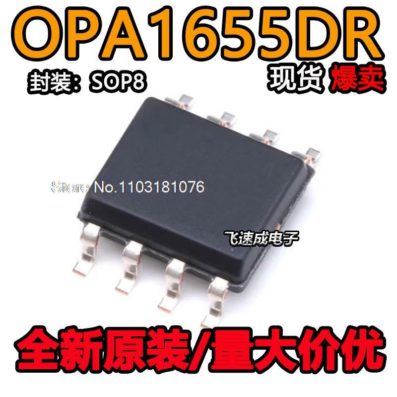 Chip de poder original do estoque, OPA1655DR, OP1655 SOP-8, novo, 5pcs por lote
