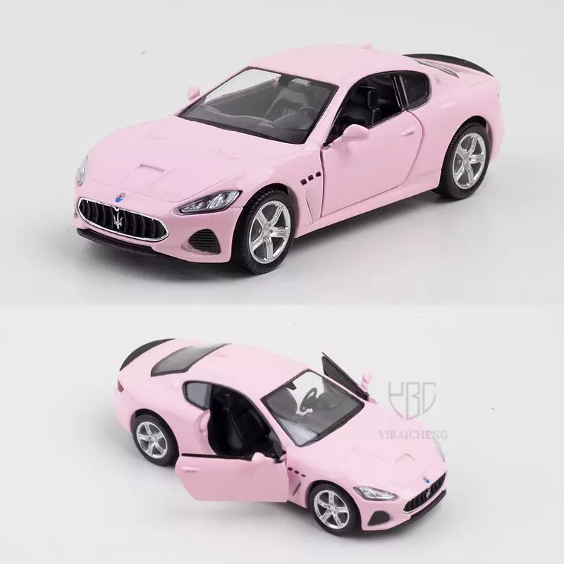 1/36 핑크 시리즈 합금 다이캐스트 자동차 모델 장난감, 스포츠 시뮬레이션 자동차 케이크 장식, 어린이 소녀 소년 장난감, 어린이 선물