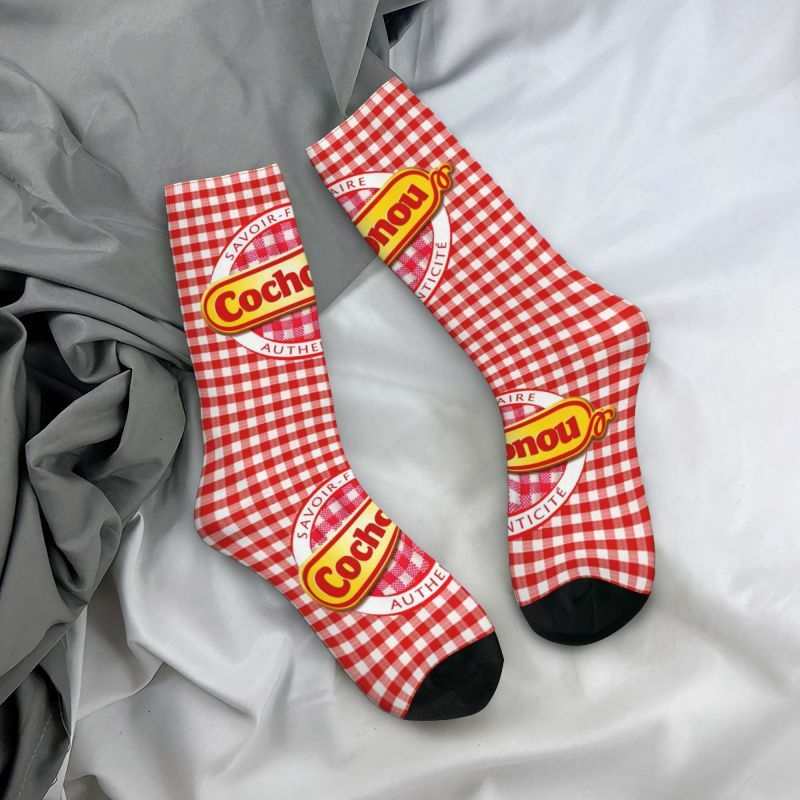 Schwein Cochonou Logo Kleid Socken Herren Damen warme Mode Neuheit Crew Socken