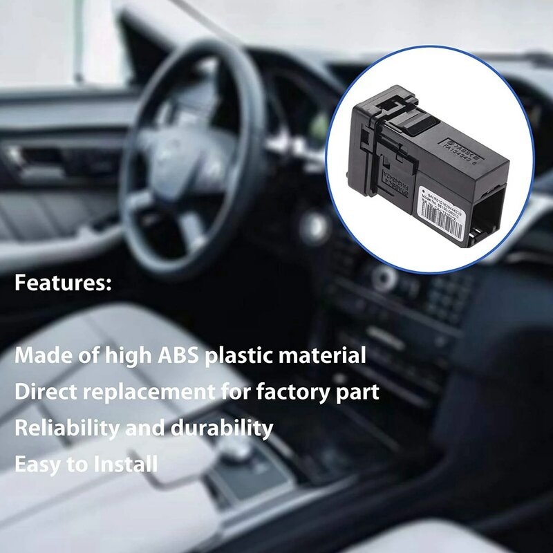 Adaptador de puerto USB AUX, conector de entrada de Audio auxiliar, pieza de reparación de Radio de coche, apto para Toyota Corolla Camry 86190-0R010
