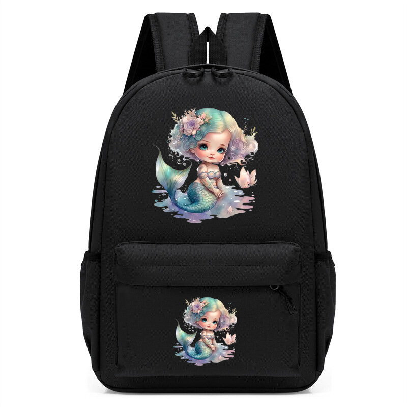 Children Bagpack Mermaid Girl Cute Backpack Kindergarten Schoolbag Kids Bagpack Bags Cartoon Girl Student Bookbag Travel Mochila