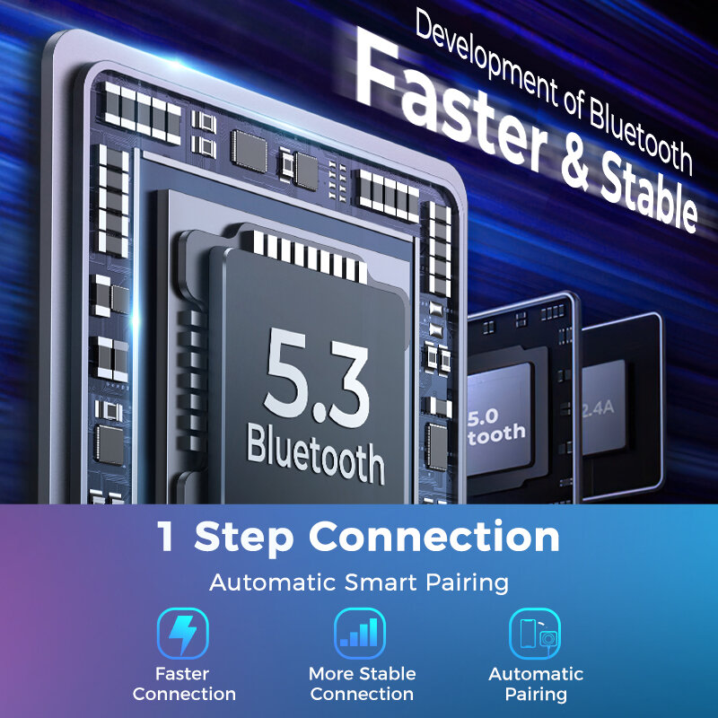 Bluetoothカーアダプター,5.3 fm/フェイクデバイス,インストール,低音ブースト,3ポートpd & qc 3.0,車の送信機