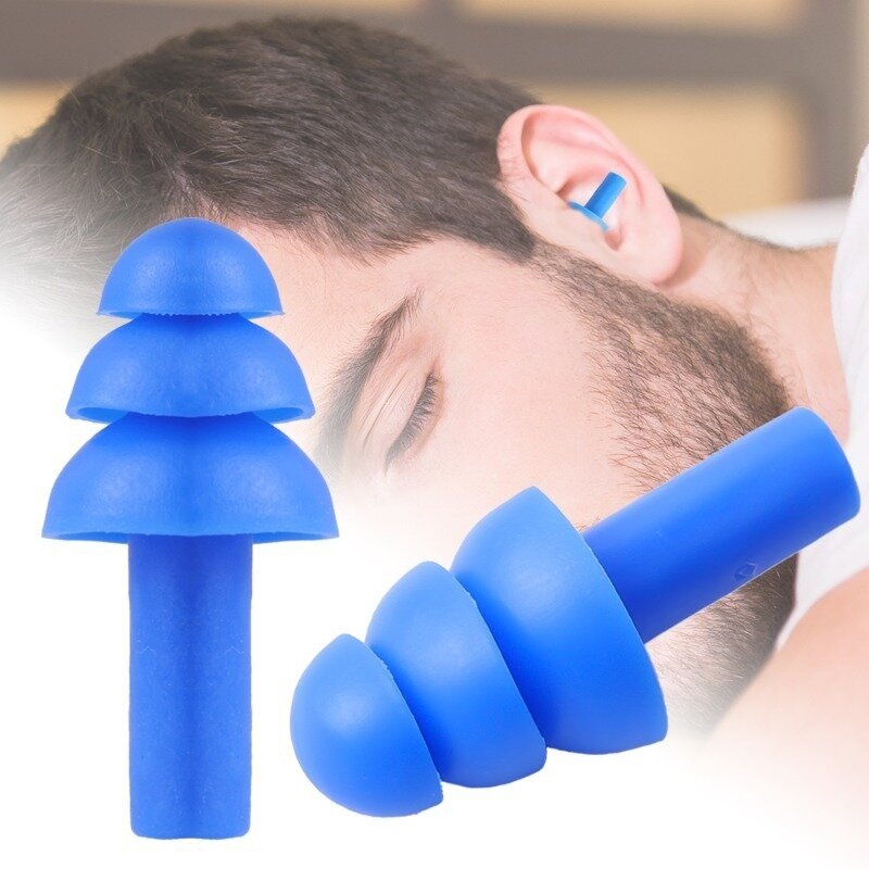 부드러운 실리콘 귀마개 방수 수영 귀마개, 재사용 가능한 소음 감소 수면 귀마개, 박스 2023 포함 청력 보호대