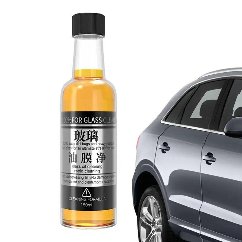 Greasy Film Remover For Car 150ML Glass Stains Cleaner For Grease Film Thorough Removing Household Cleaning Products For