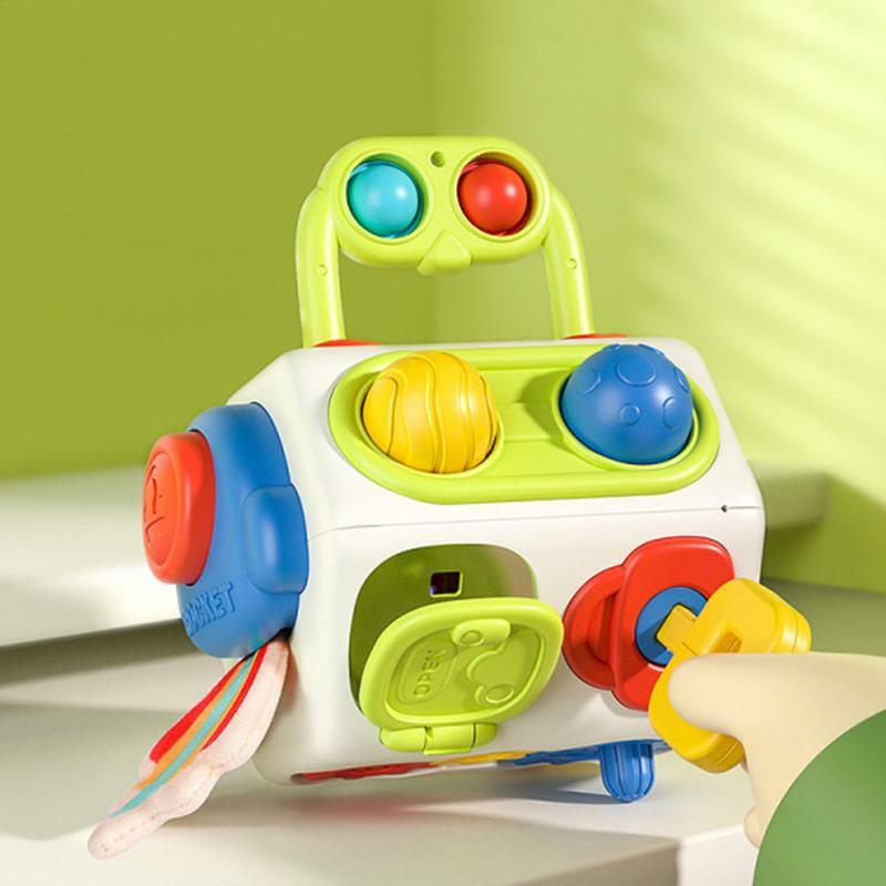 Busy Cube For Kids giocattoli Montessori per bambini giocattolo sensoriale apprendimento prescolare cubo multifunzionale educativo per bambini