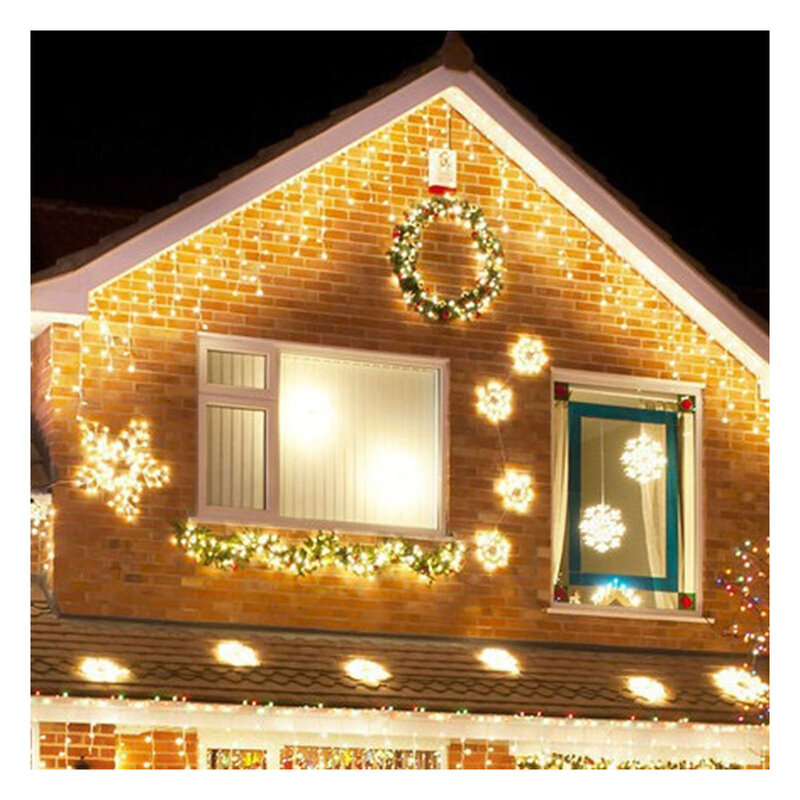 Wróżka świąteczna oświetlenie LED girlandy żarówkowe na energię słoneczną festiwalowe nadaje się do restauracji na świeżym powietrzu