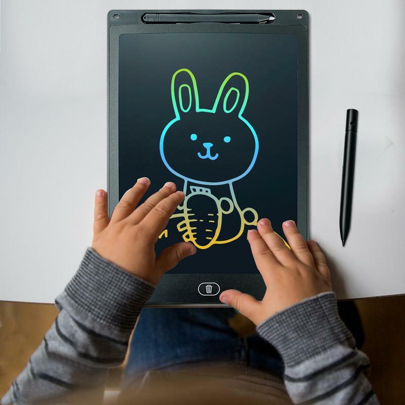 LCD Writing Tablet Portable Drawing Writing LCD Board Learning Education Toy Children Doodle Board For Nursery Car Living Room