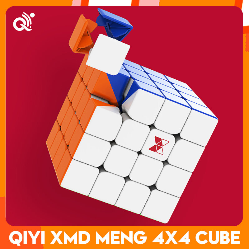 Cubefun-Cubo mágico QiYi XMD Dream Meng, 4x4 M, QiYi XMD Ambition 4x4, sin pegatinas, x-man, magnético, 4X4x4