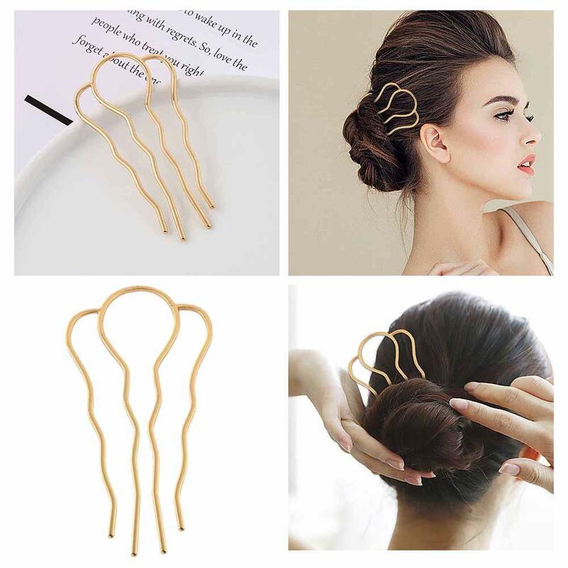 مشط شعر نحاسي لصنع المجوهرات بنفسك ، دبابيس شعر مخلب ، أجزاء قاعدة المواد اليدوية ، لوازم الملحقات
