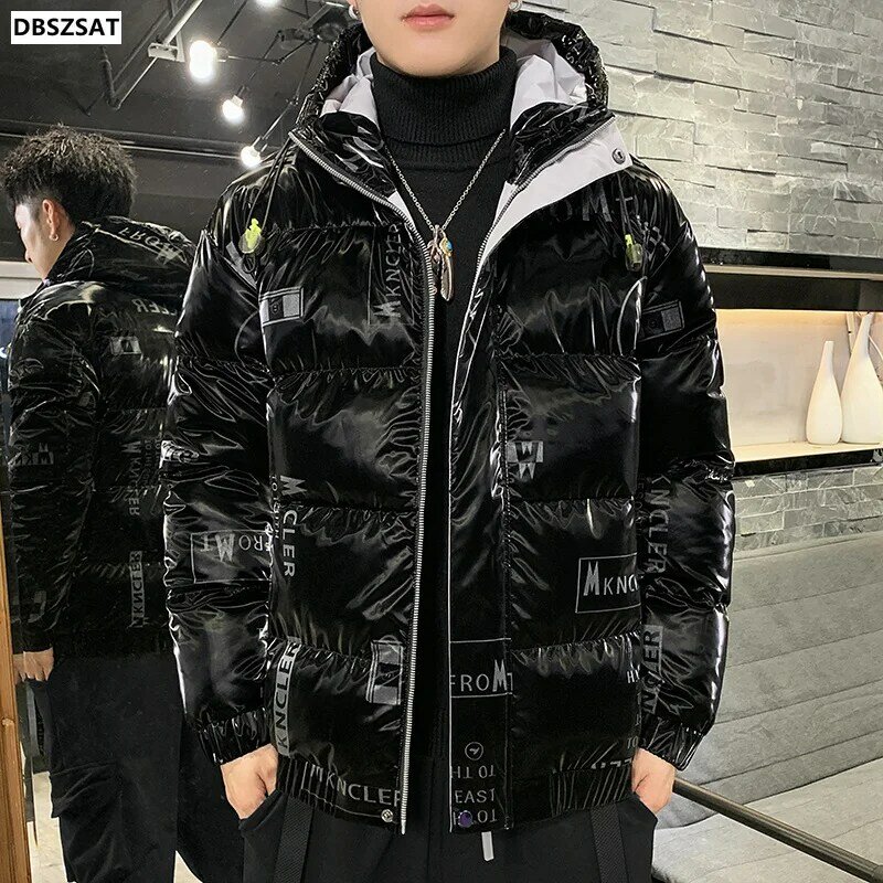 冬の男性用フード付きジャケット,厚いカップル用の白,冬,新しいコレクション2023
