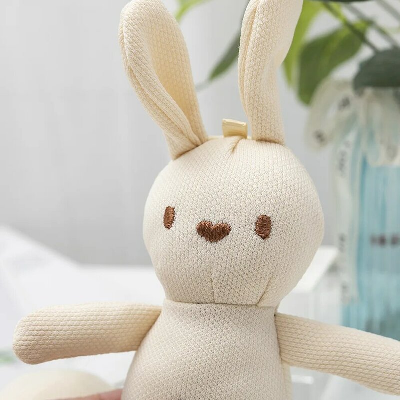 Cute 20cm Rabbit Doll pasqua Kawaii Sleeping Mate peluche ripiene placare Toy Baby Girl Soft Key Pendant Birthyday Gift