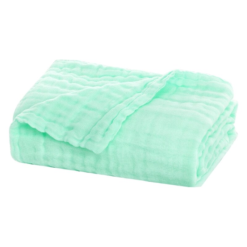 Дышащее 6-слойное марлевое детское одеяло, муслиновая пеленка для новорожденных, банное полотенце, теплое покрывало для сна