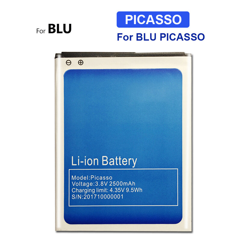 2500mAh High Quality Replacement Mobile Phone Battery For BLUBOO PICASSO Rechargeable Smartphones Batteries