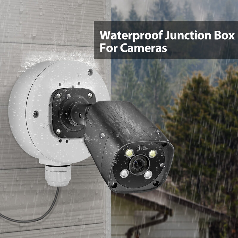 Kotak sambungan Kamera CCTV MISECU basis aksesori tahan air untuk Kamera CCTV 629EBP 669BP braket peluru pengawasan