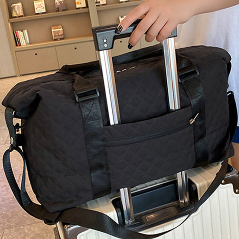 Borsone grande borsa da viaggio Weekender Carry On borse da notte per donna viaggio con borsa da palestra con tasca bagnata manica Trolley