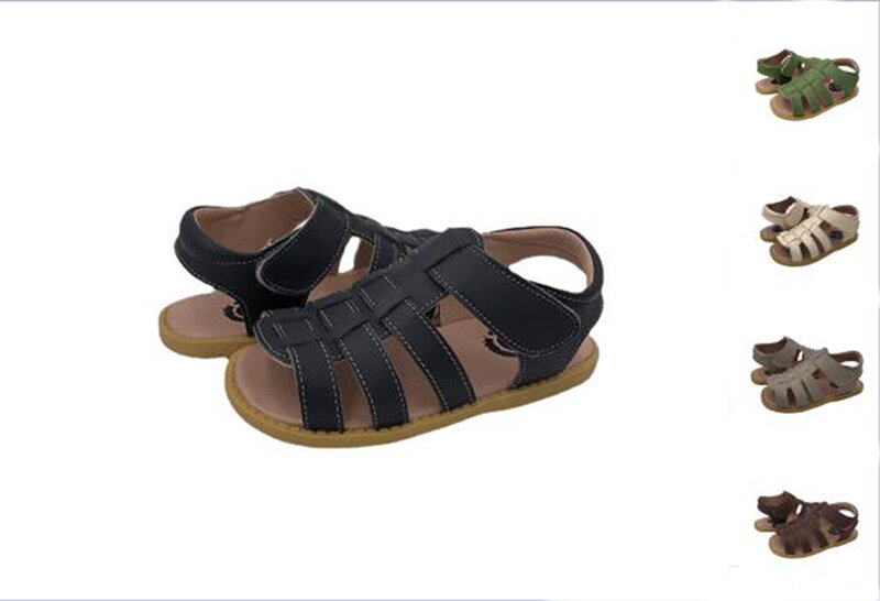 TipsieToes-zapatos descalzos para niños, sandalias deportivas transpirables, de suela suave, antideslizantes, informales, verano, 2024