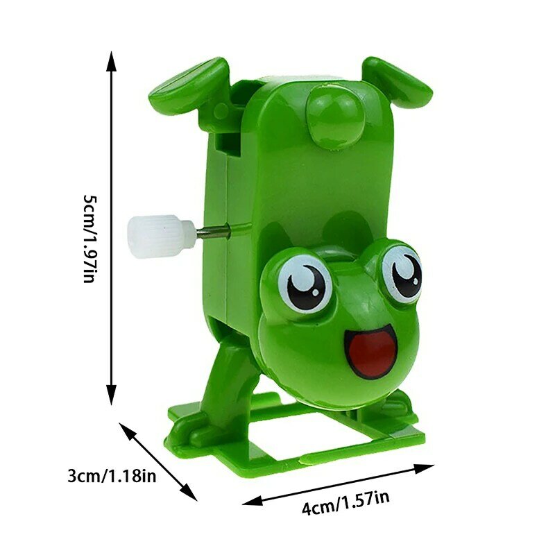 1pcs Frog Handstand Walking Clockwork Toy Wind Up Toys Child Interactive Playing Toy For Kid Party Favors