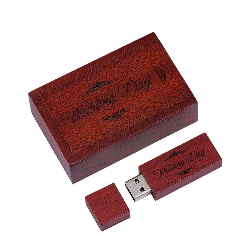 Pen Drive de madera con logotipo personalizado, pendrive de arce de Capacidad Real, 64GB, 32GB, 16GB, 8GB, 4GB