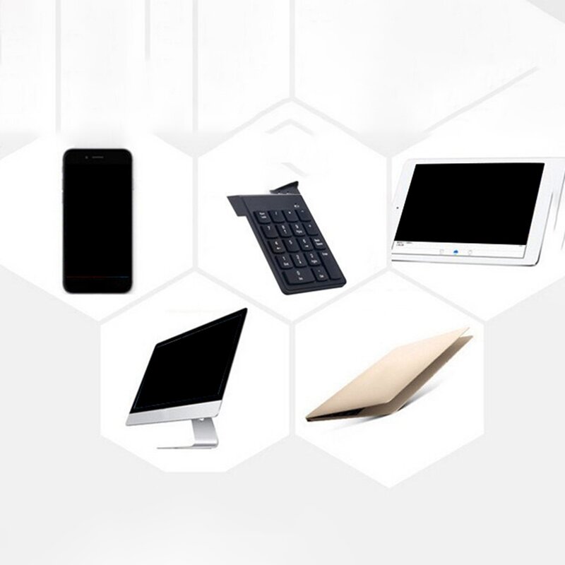Tastiera numerica Wireless 2.4 tastiera Bluetooth a 18 tasti Mini tastiera da ufficio adatta per impiegati aziendali