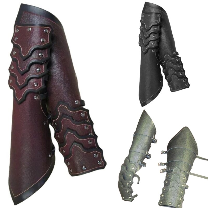 Мужские наручи для косплея с регулируемой пряжкой, винтажные боксерские перчатки пиратского рыцаря 28TF