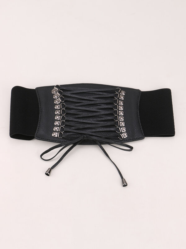 Vintage Seil Decorae Taille elastischen Damen Bund tragen außerhalb schlanken schwarzen Multi-Size-Gürtel für Frauen auf Mantel Hemd