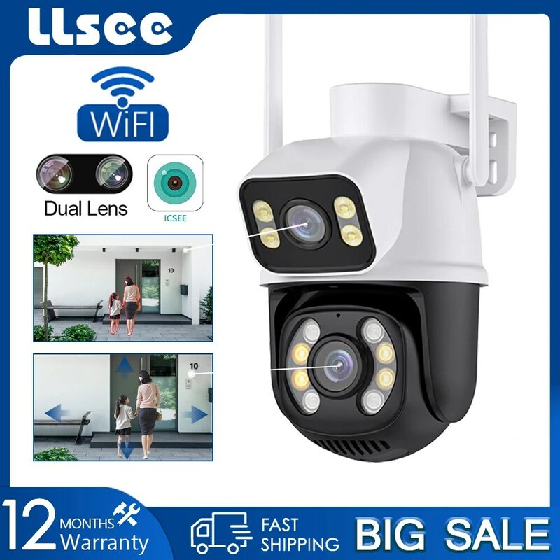 Беспроводная IP-камера видеонаблюдения LLSEE icsee, 4K, 8 МП