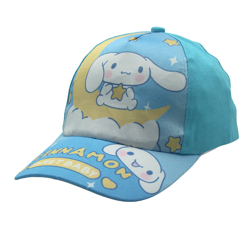 Topi anak-anak Sanrio Hello Kitty Cinnamoroll topi matahari Kuromi My Melody topi musim panas topi sejuk topi bisbol anak laki-laki perempuan hadiah