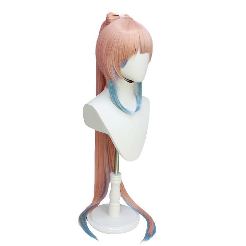 Anime Game parrucche Cosplay ruolo simulare capelli Kawaii Pink Hairstyle Adult Long Periwigs Cos accessori per costumi puntelli di Halloween