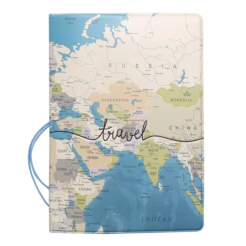 New Travel Passport Cover Wallet Bag Letter Men Women Pu Leather Id Address Holder Portable Boarding Travel Accessories