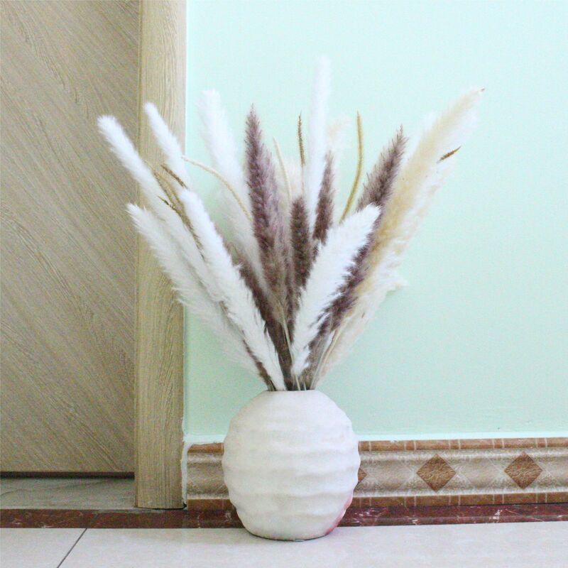 Flores secas phragmite natural secado pampa grama buquê diy planta de flor natural buquê para casa sala estar decoração do casamento
