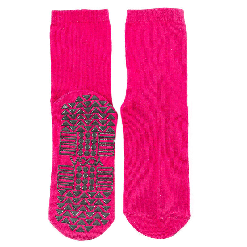 ถุงเท้าโยคะผ้าฝ้ายกันลื่นสำหรับผู้หญิงถุงเท้าเล่นกีฬาพิลาทิสระบายอากาศได้ดีถุงเท้าฝึกเต้น