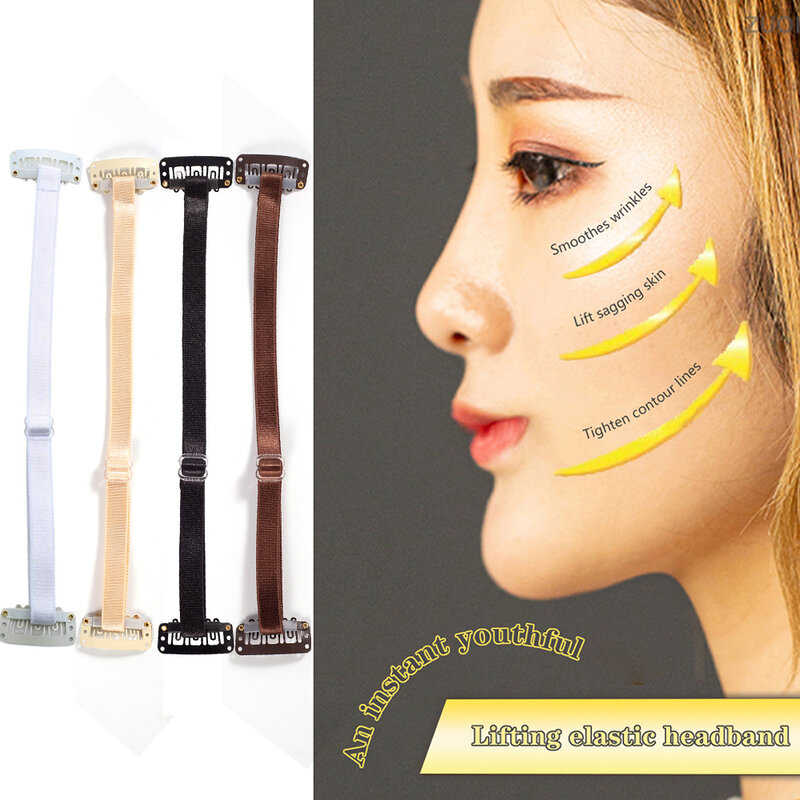 Horquilla Invisible para adelgazar la cara, bandas para eliminar arrugas, horquillas de Lifting facial, líneas de estatua, bolsas de ojos, herramienta de maquillaje para estiramiento facial
