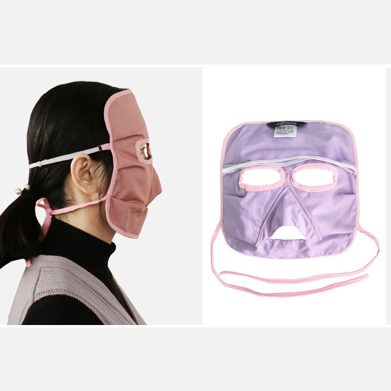 Mascarilla facial protectora de fibra de Metal, máscara EMF de protección contra radiación electromagnética, teléfono móvil, ordenador, TV