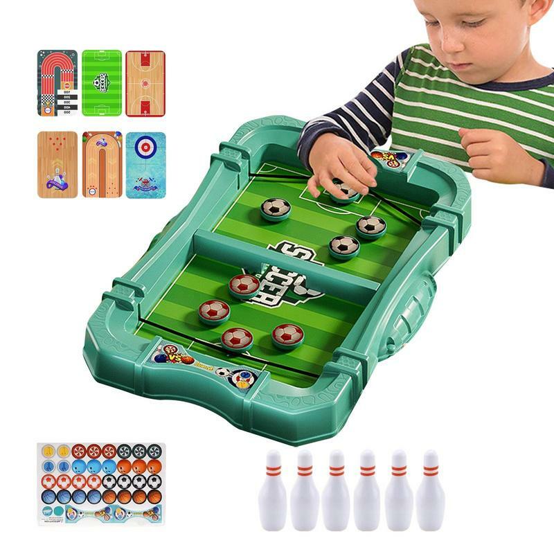 Sling Puck Game 6 in 1 Catapult Winner Board Games Slingshot Board Game Hockey Board Game Parent child Interactive Toy for Kids