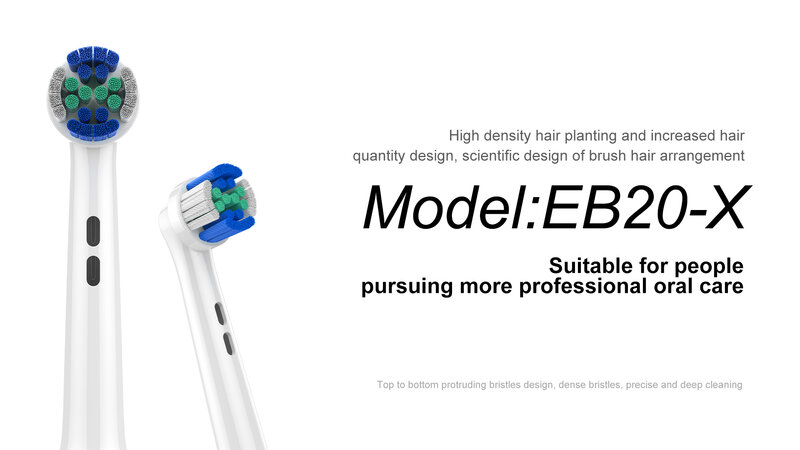 Cabezales de repuesto para cepillo de dientes eléctrico Oral B, cabezales de limpieza de precisión, 8/12/16/20 piezas, EB20-X