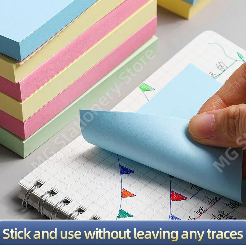 M & G-Colored Sticky Note Pads, Notepad colorido, Notas, Bookmark, Memo Pad, Tabs Índice, Page Marker, Papelaria Escola, Material de Escritório