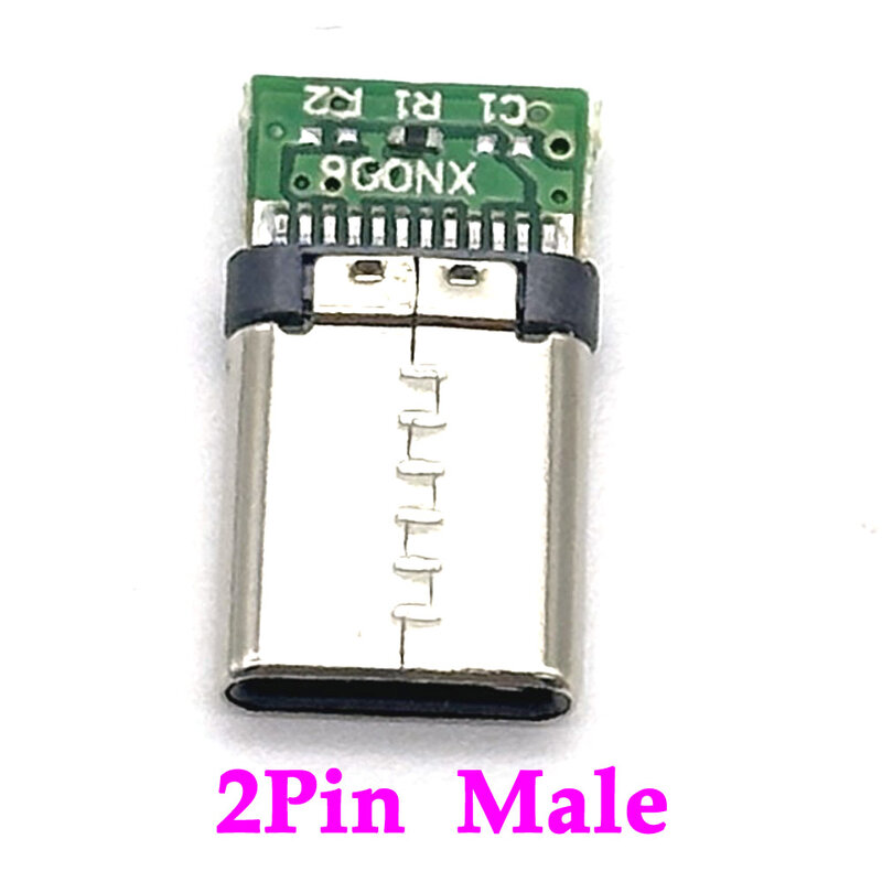 2P 4P USB 3.1 tipo c connettori maschio/femmina Jack Tail usb maschio spina terminali elettrici saldatura cavo dati fai da te supporto scheda PCB