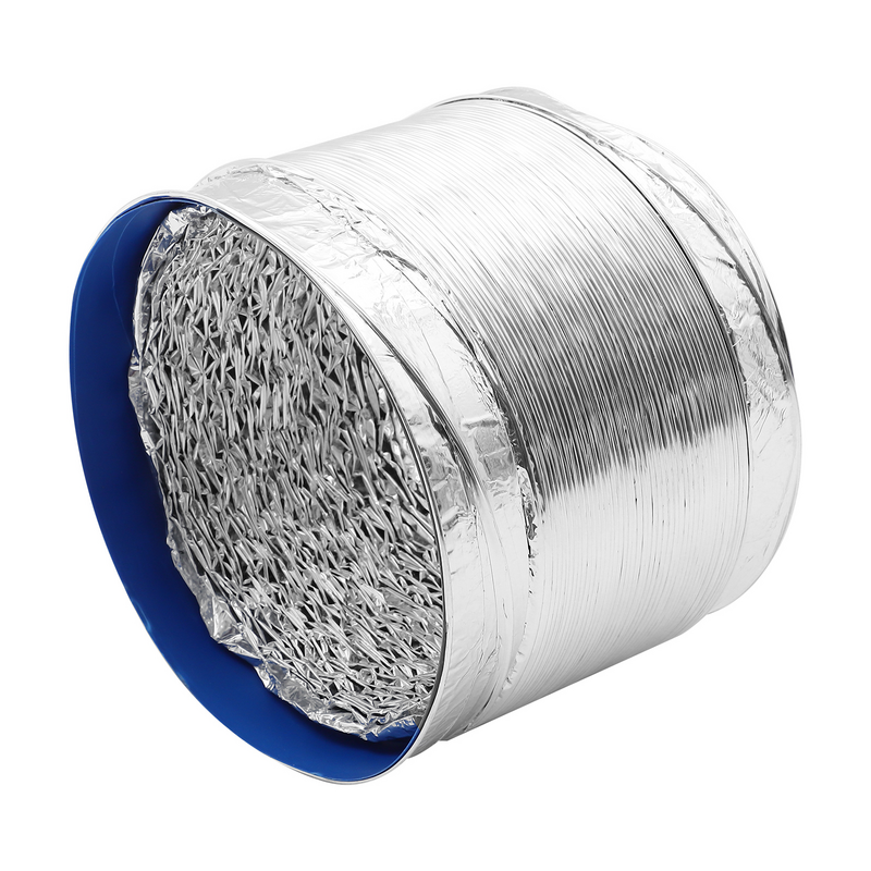 Conducto de papel de aluminio de 15m, secador de conductos de aluminio, ventilación flexible, ventilación de admisión de aire, Ventilación de escape, Ventilación de secador de conductos de aluminio para