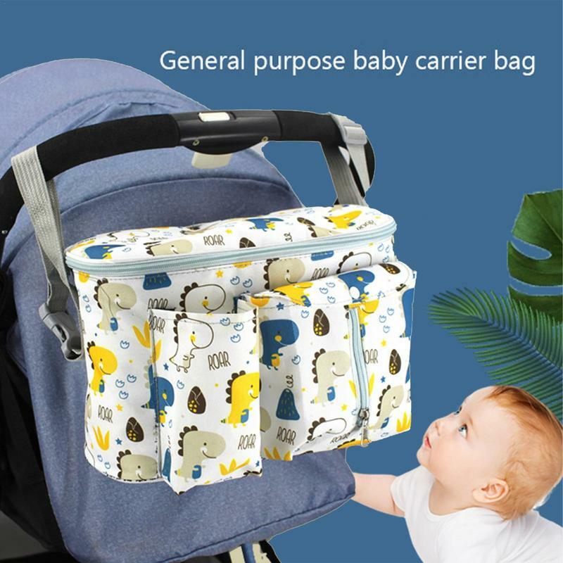 Sac à couches portable avec couvercle pour poussette, sac de rangement pour couches de bébé, caddie, accessoires pour bébés
