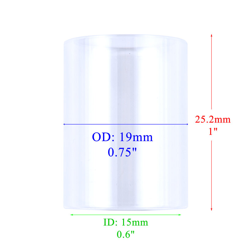 TIG10 # Hohe Temperatur Glas Transparent Visualisieren Temperatur Beständig O-ringe Für WP9/17/18/20/26 stubby Gas Objektiv Verbrauchs