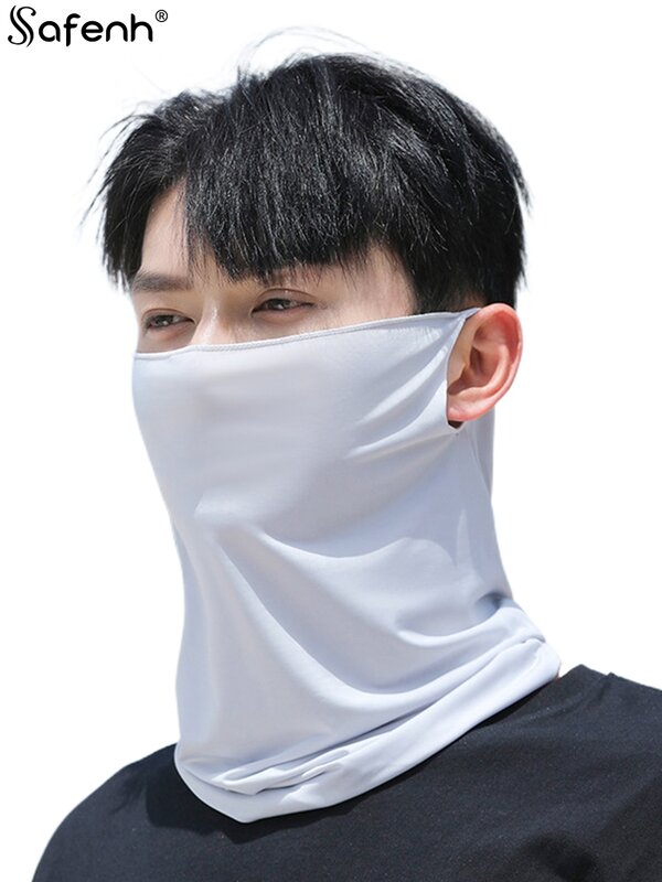 Fashion Punk Sunscreen Mask For Men Women Summer Face Neck UV Protection Ear Scarf Hip Hop Outdoor Sports Cycling Bandana Scarfs