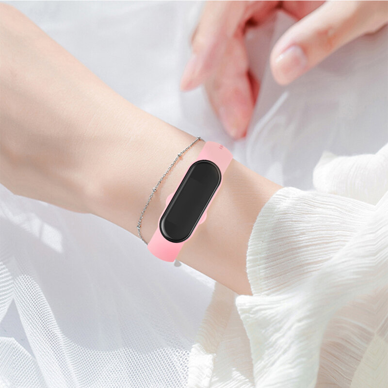 Pulseira de relógio ZK30 para Xiaomi Mi Band, pulseira, pulseira de silicone, pulseiras, acessórios Smartwatch, 7, 6, 5, 4, 3