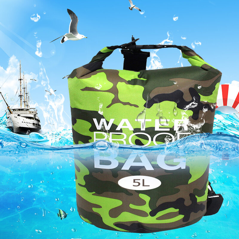 防水ドライウォーターバッグ,2l/5l/10l/20l,乾式および湿式,陸上競技,釣り,水泳用