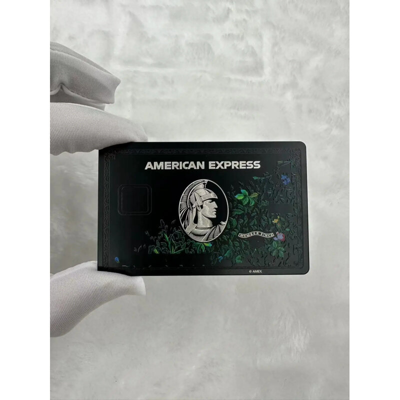 メタルカードのパーソナライズされたフラワースタイルのメタルカード,トランプ,エクスプレスカード,古いカードの交換,アメリカンプレメイド