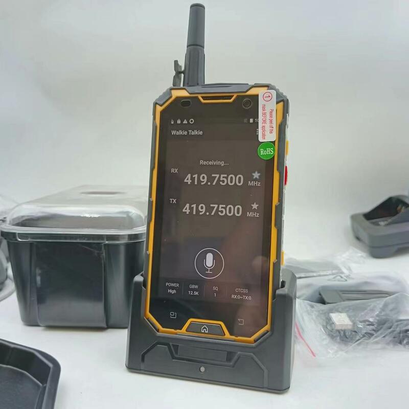 Zello +-Walkie Talkie UHF, 3w, resistente al agua IP68, 4G, LTE, móvil, WiFi, Bluetooth, Radio POC, 4 + 64G, Android