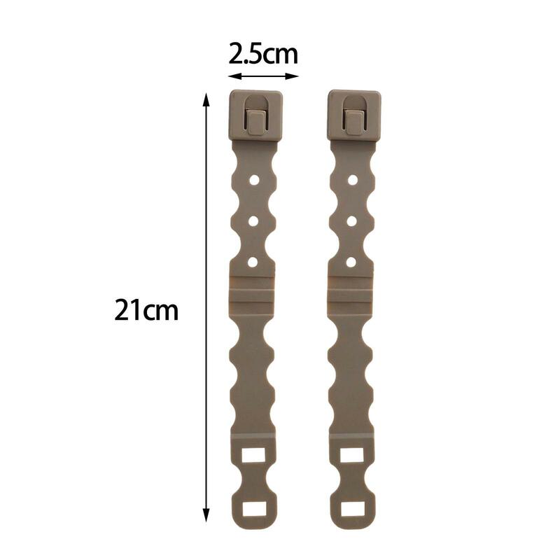 5x2 pz sistema Malice clip cinturino fibbia Nylon caricatore Pouch accessorio marrone