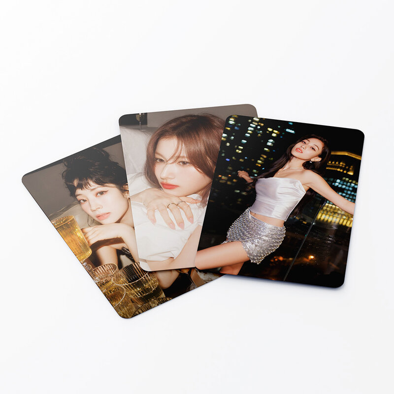 KPOP TWICE With You-th New Album Photocards, Chaeyoung MOMO Mina, dos lados, tarjetas Lomo, postales, regalos coleccionables para fanáticos, 55 unids/lote por caja