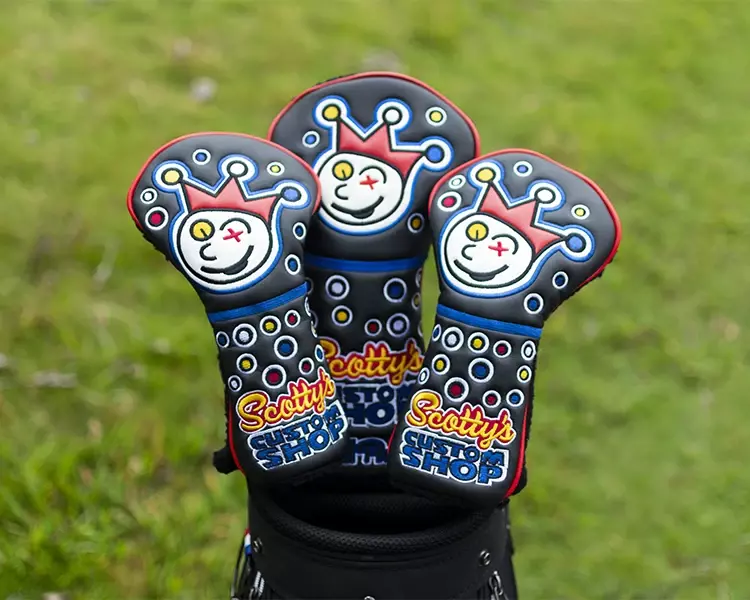 Golf accessories new embroidered head cover for driver fairway wood UT putter protective sleeve cartoon series